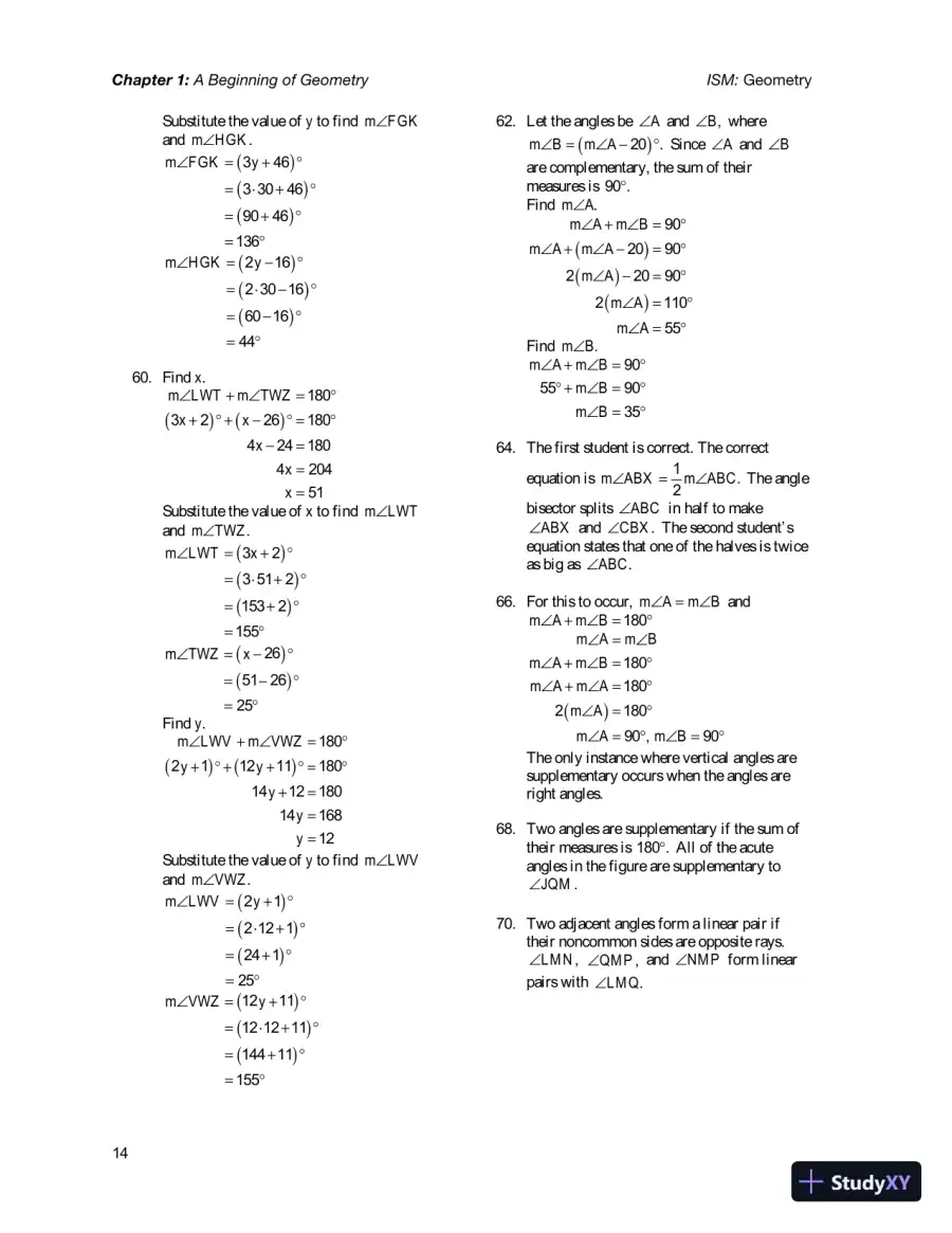Solution Manual for Geometry, 1st Edition, page 18