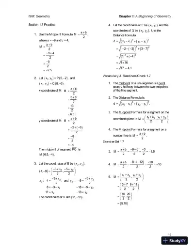 Solution Manual for Geometry, 1st Edition - Page 19 preview image