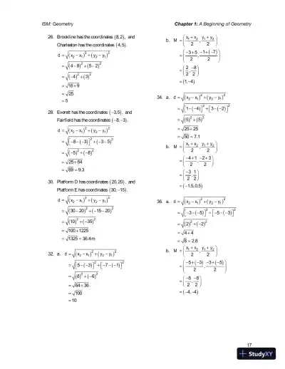 Solution Manual for Geometry, 1st Edition - Page 21 preview image