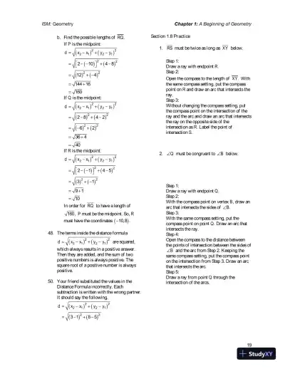 Solution Manual for Geometry, 1st Edition - Page 23 preview image