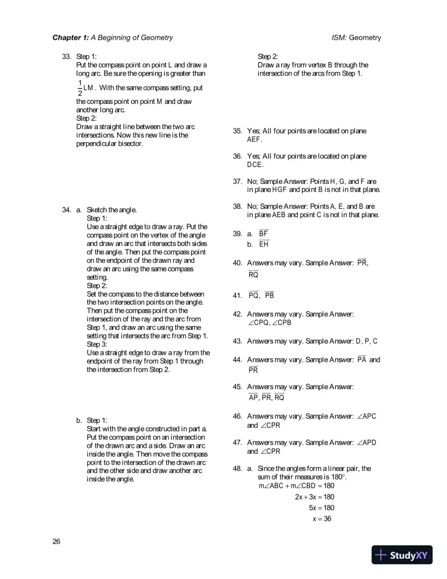 Solution Manual for Geometry, 1st Edition, page 30