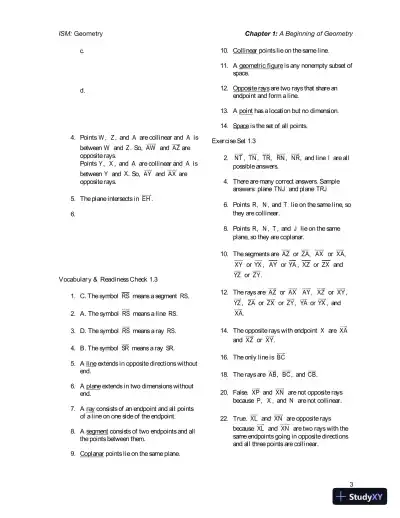 Solution Manual for Geometry, 1st Edition - Page 7 preview image