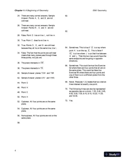 Solution Manual for Geometry, 1st Edition - Page 8 preview image
