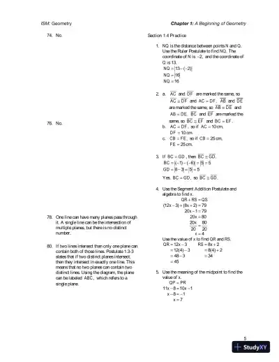 Solution Manual for Geometry, 1st Edition - Page 9 preview image