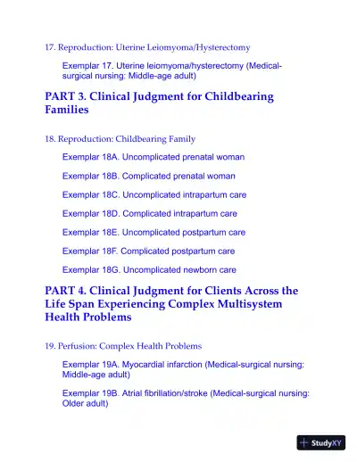 Developing Clinical Judgment for Professional Nursing and the Next-Generation NCLEX-RN® Examination (2020) - Page 11 preview image