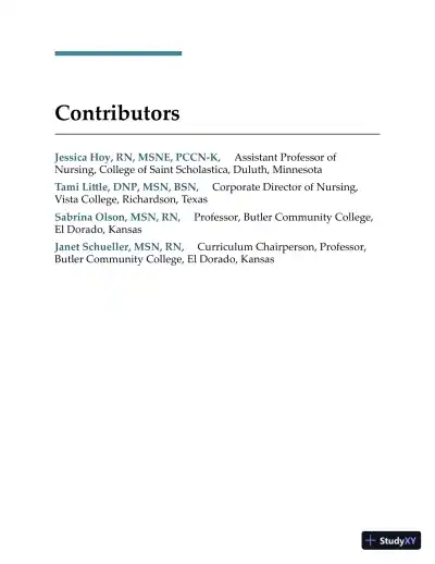 Developing Clinical Judgment for Professional Nursing and the Next-Generation NCLEX-RN® Examination (2020) - Page 19 preview image