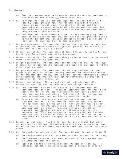 Solution Manual for Introductory Statistics, 10th Edition - Page 5 preview image
