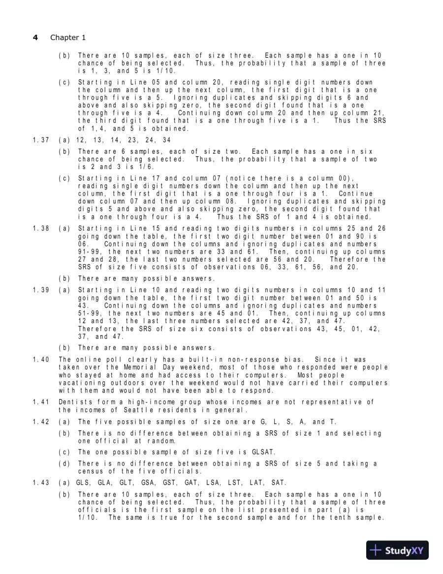 Solution Manual for Introductory Statistics, 10th Edition, page 7