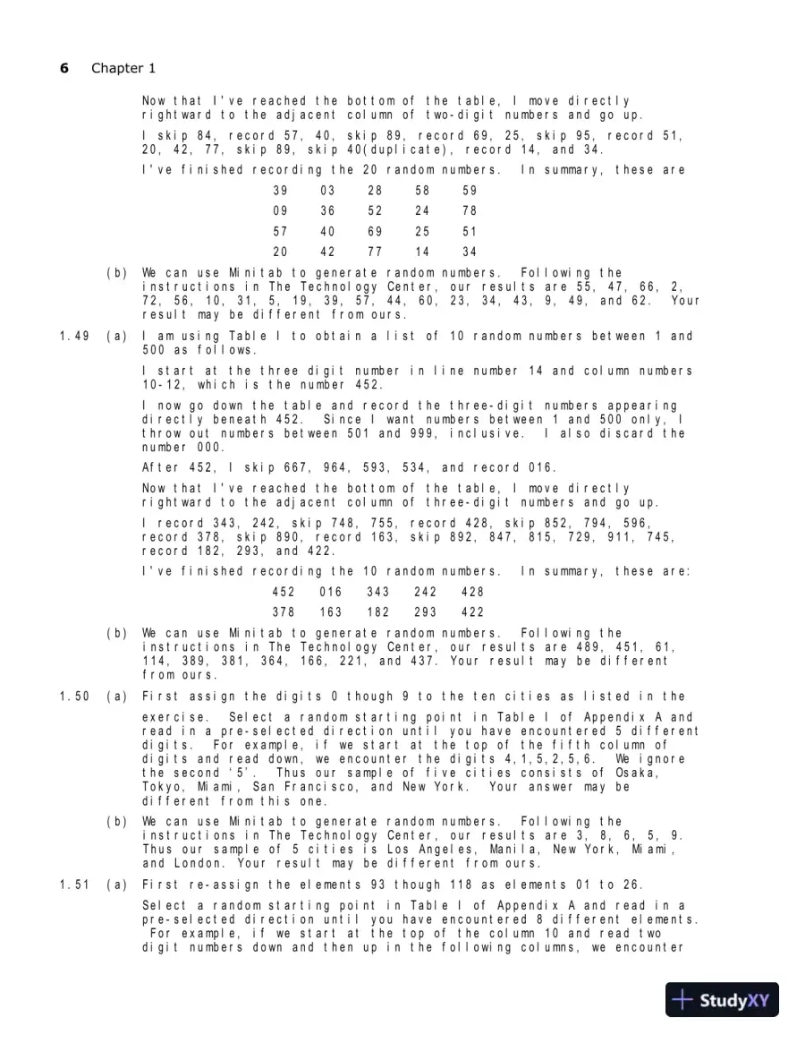 Solution Manual for Introductory Statistics, 10th Edition, page 9