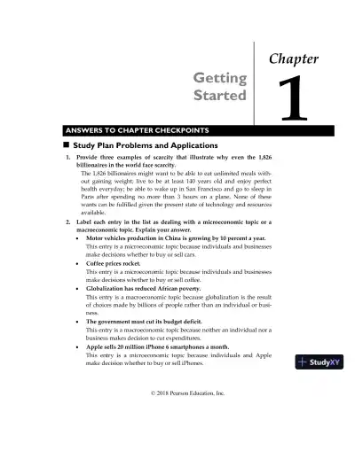 Solution Manual for Essential Foundations of Economics, Global Edition, 7th Edition - Page 1 preview image