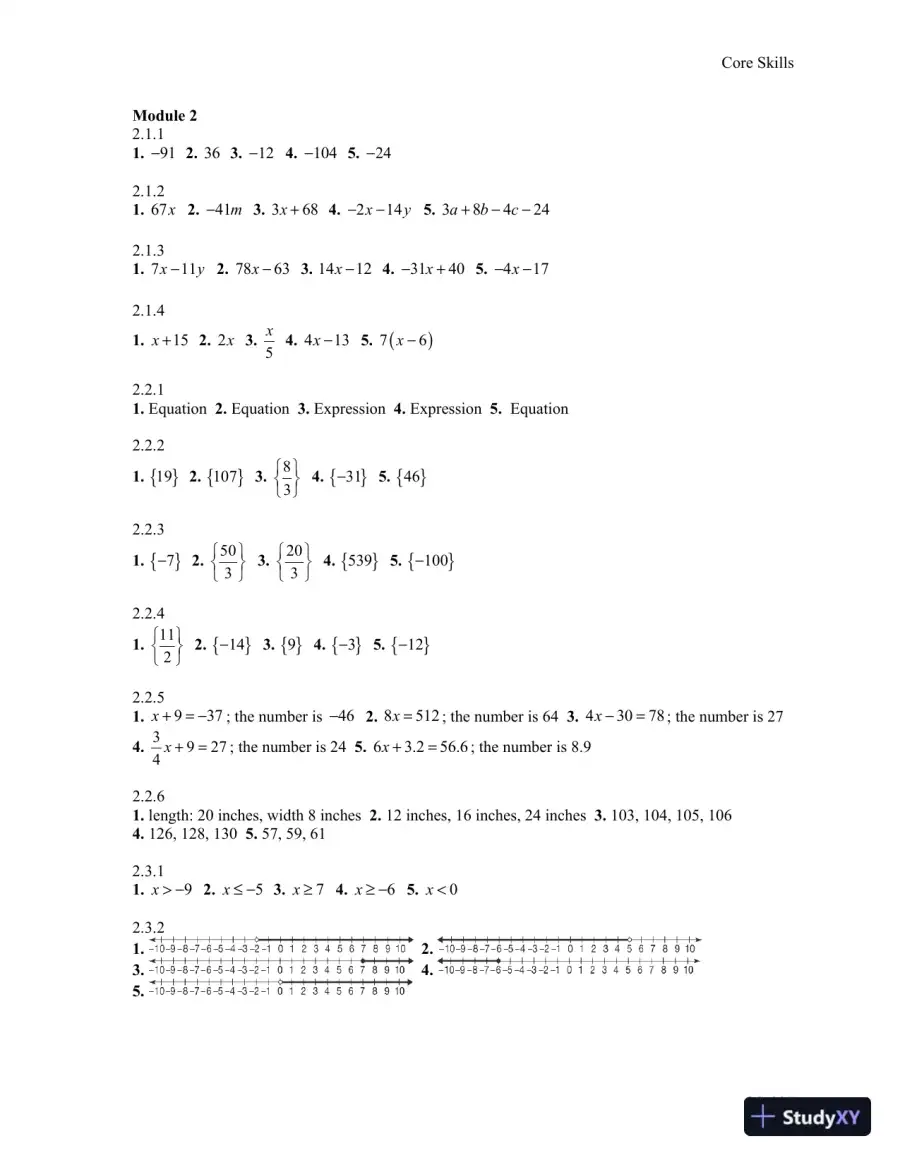 Solution Manual for Corequisite Support Modules for Quantitative Reasoning or Liberal Arts Math, page 6