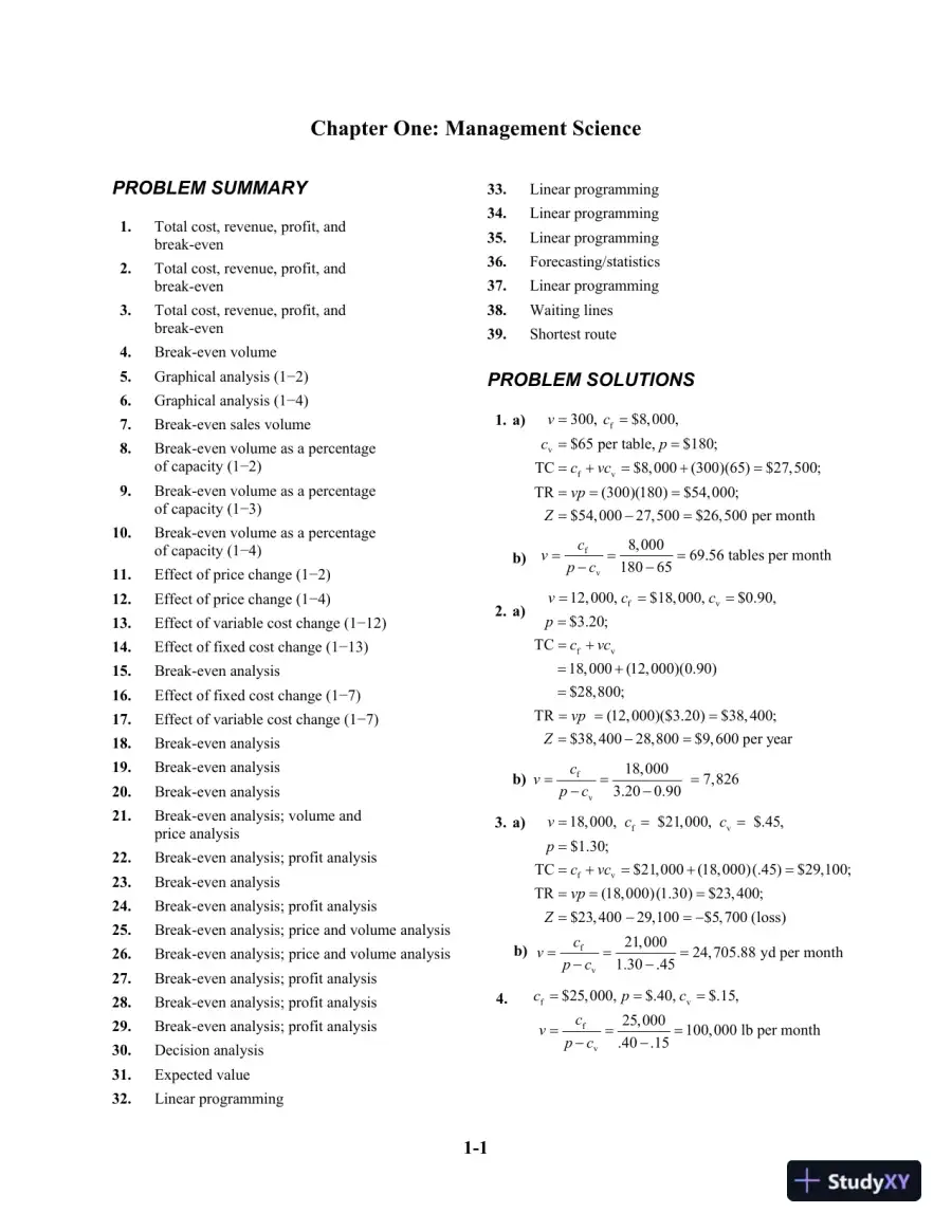 Solution Manual For Introduction To Management Science, 12th Edition, page 4