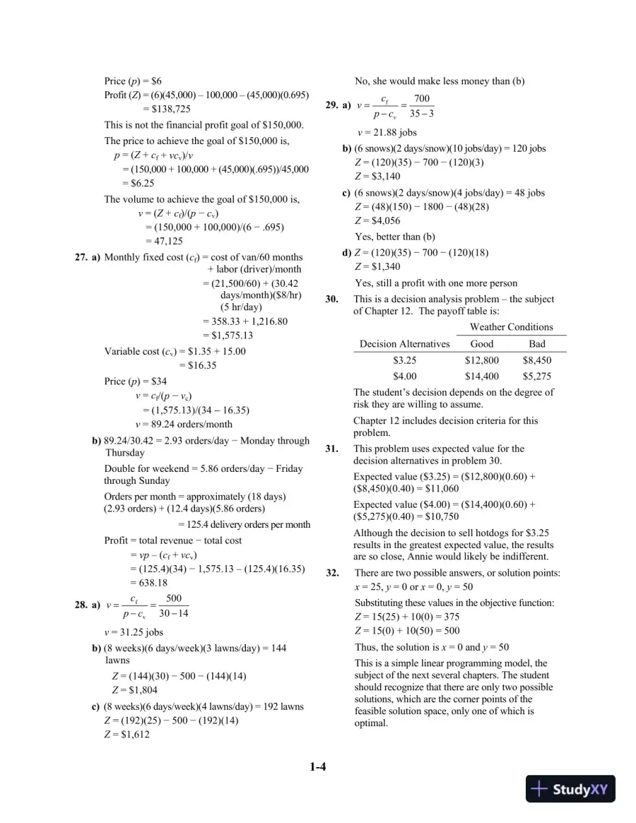 Solution Manual For Introduction To Management Science, 12th Edition, page 7