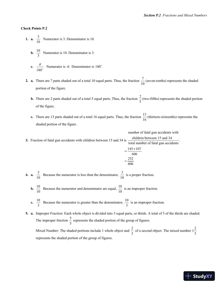 Solution Manual for Pathways to College Mathematics, 2nd Edition, page 10