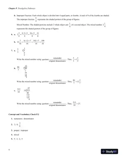 Solution Manual for Pathways to College Mathematics, 2nd Edition - Page 11 preview image