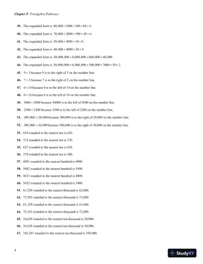 Solution Manual for Pathways to College Mathematics, 2nd Edition - Page 7 preview image