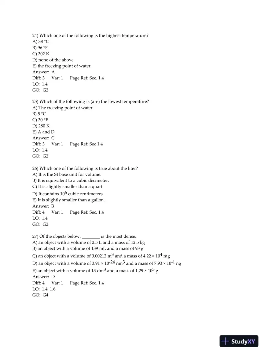 Chemistry: The Central Science, 13th Edition Test Bank, page 8