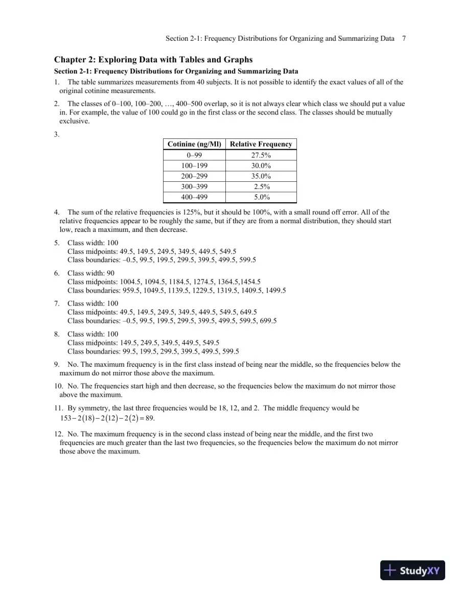 Solution Manual for Biostatistics for the Biological and Health Sciences, 2nd Edition, page 12