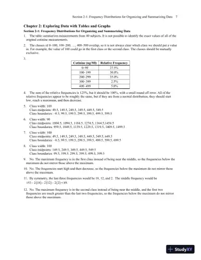 Solution Manual for Biostatistics for the Biological and Health Sciences, 2nd Edition - Page 12 preview image