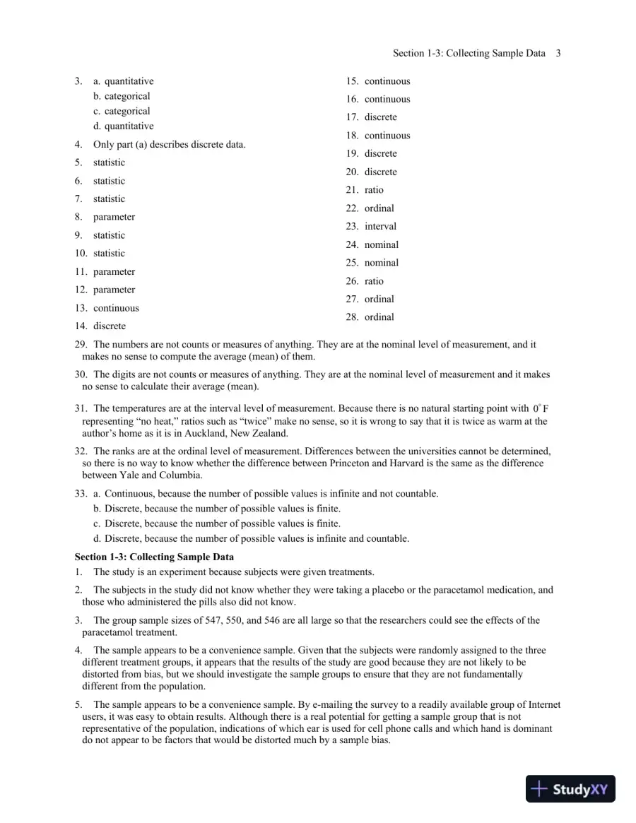 Solution Manual for Biostatistics for the Biological and Health Sciences, 2nd Edition, page 8