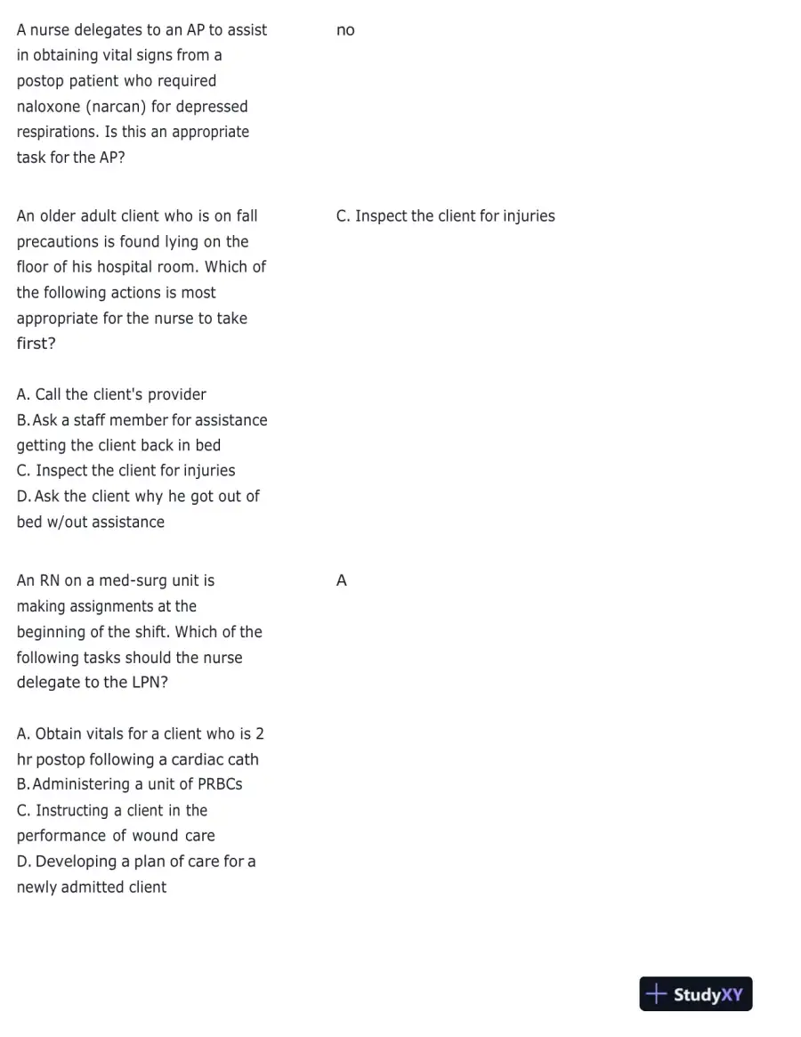 ATI RN Leadership Proctored Focus Exam With Answers (76 Solved Questions), page 3
