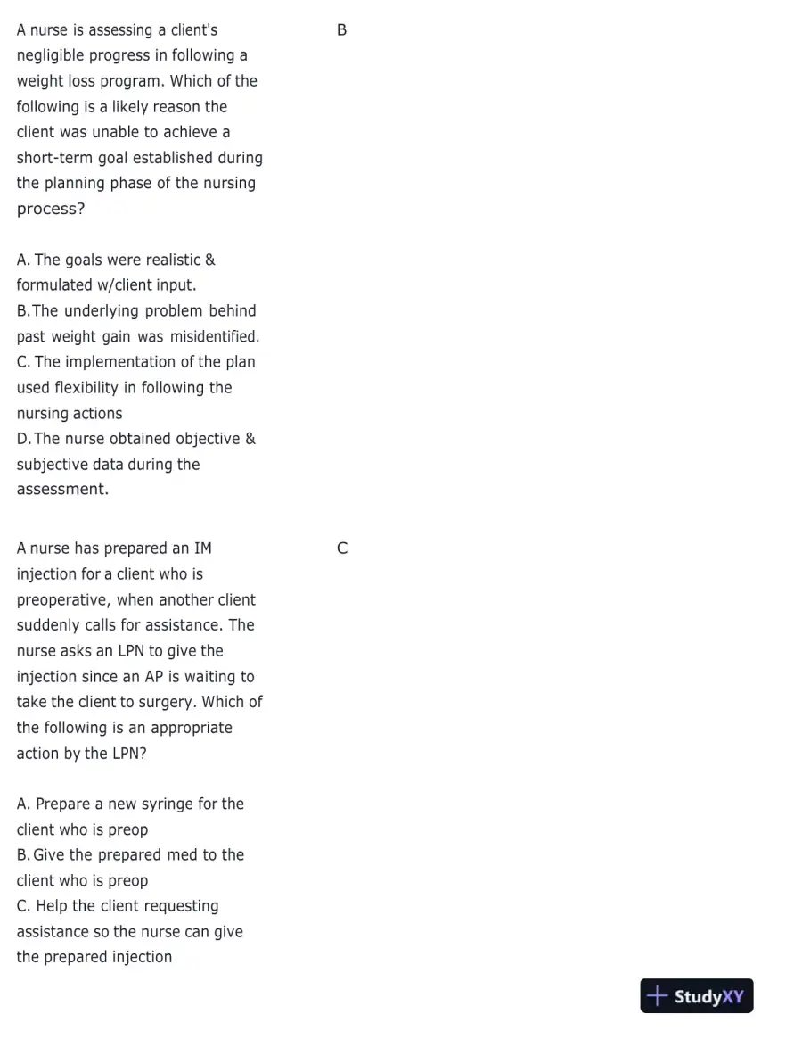ATI RN Leadership Proctored Focus Exam With Answers (76 Solved Questions), page 7