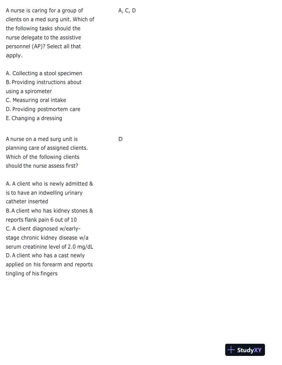 ATI RN Leadership Proctored Focus Exam With Answers (76 Solved Questions), page 9