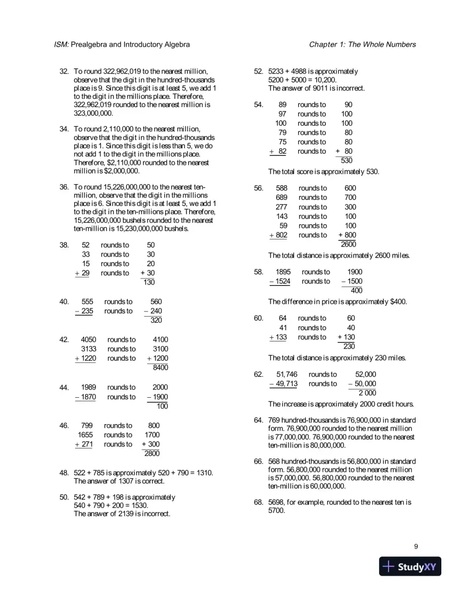 Solution Manual for Prealgebra and Introductory Algebra, 5th Edition, page 12