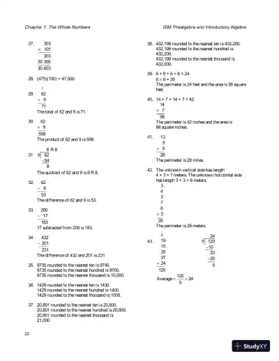 Solution Manual for Prealgebra and Introductory Algebra, 5th Edition - Page 25 preview image