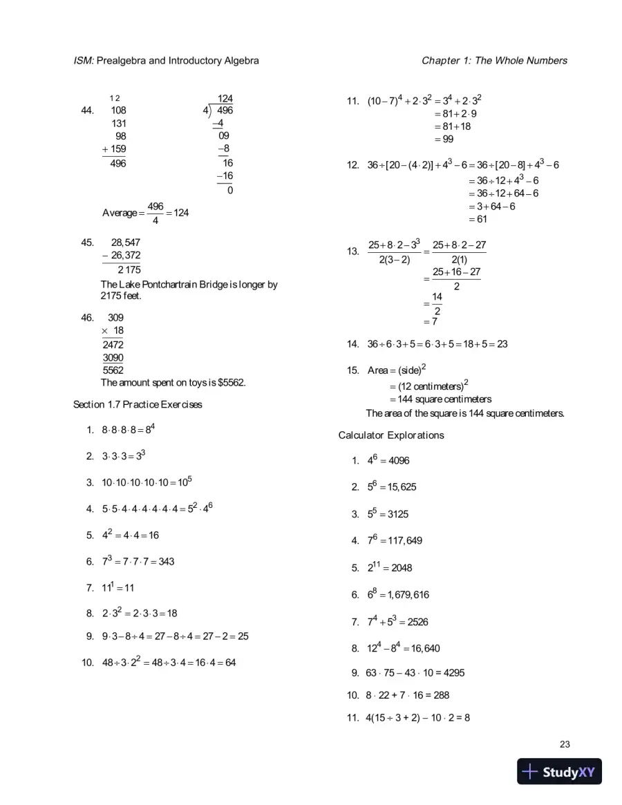 Solution Manual for Prealgebra and Introductory Algebra, 5th Edition, page 26