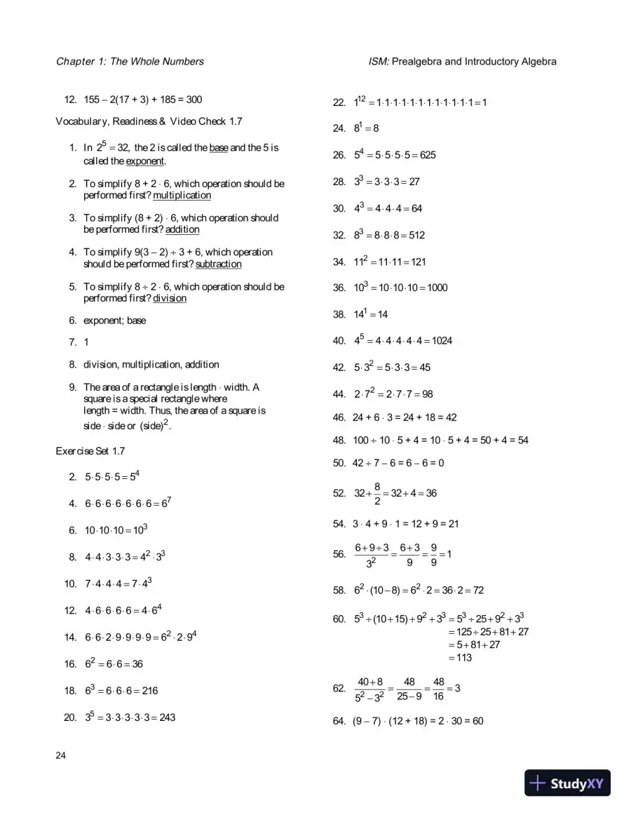 Solution Manual for Prealgebra and Introductory Algebra, 5th Edition, page 27