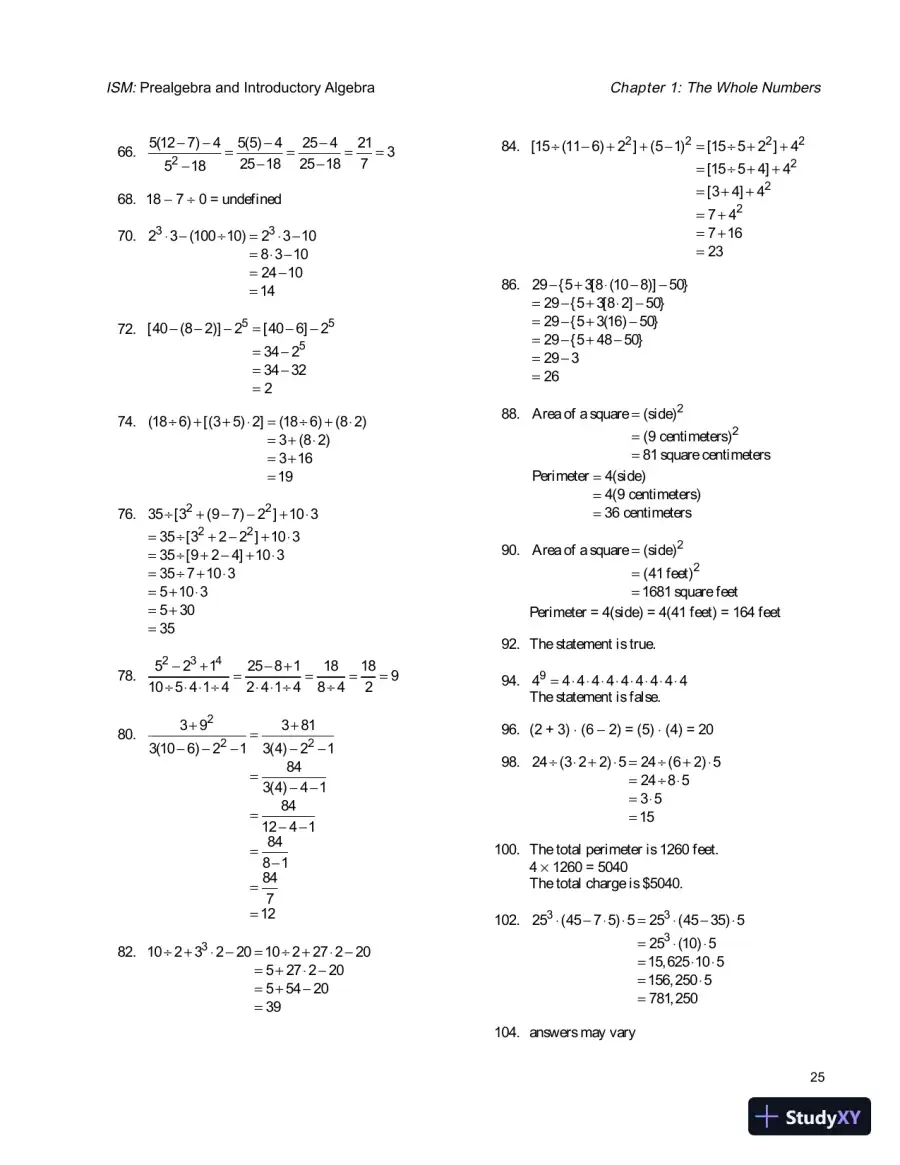 Solution Manual for Prealgebra and Introductory Algebra, 5th Edition, page 28