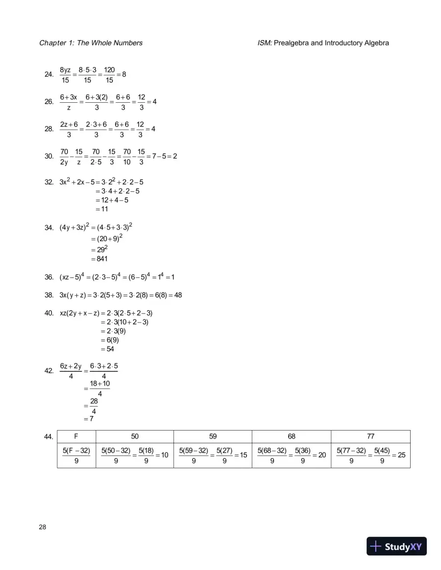 Solution Manual for Prealgebra and Introductory Algebra, 5th Edition, page 31