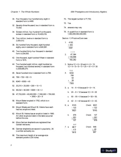 Solution Manual for Prealgebra and Introductory Algebra, 5th Edition - Page 5 preview image