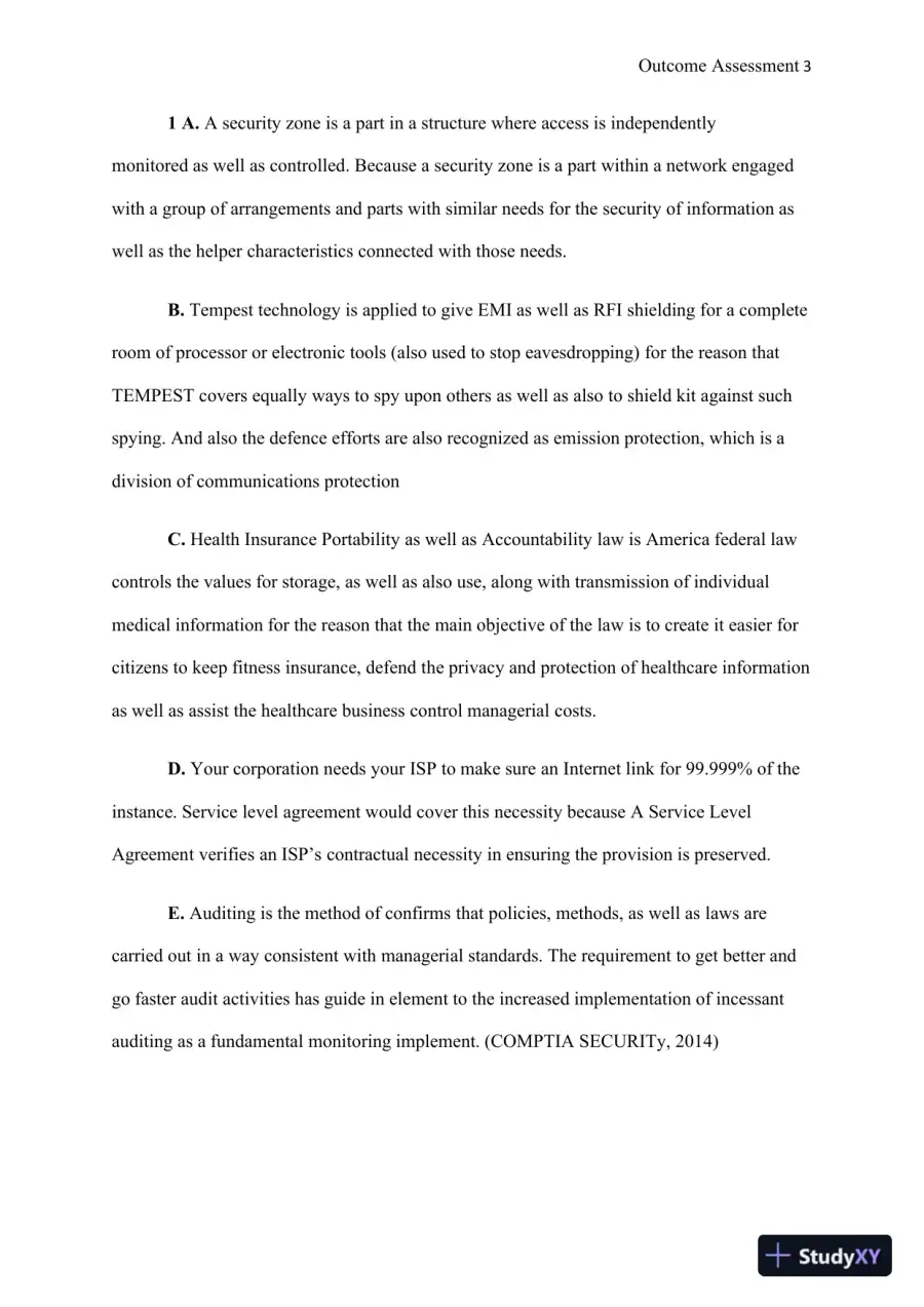 Outcome Assessment 5 Project Requirements, page 4