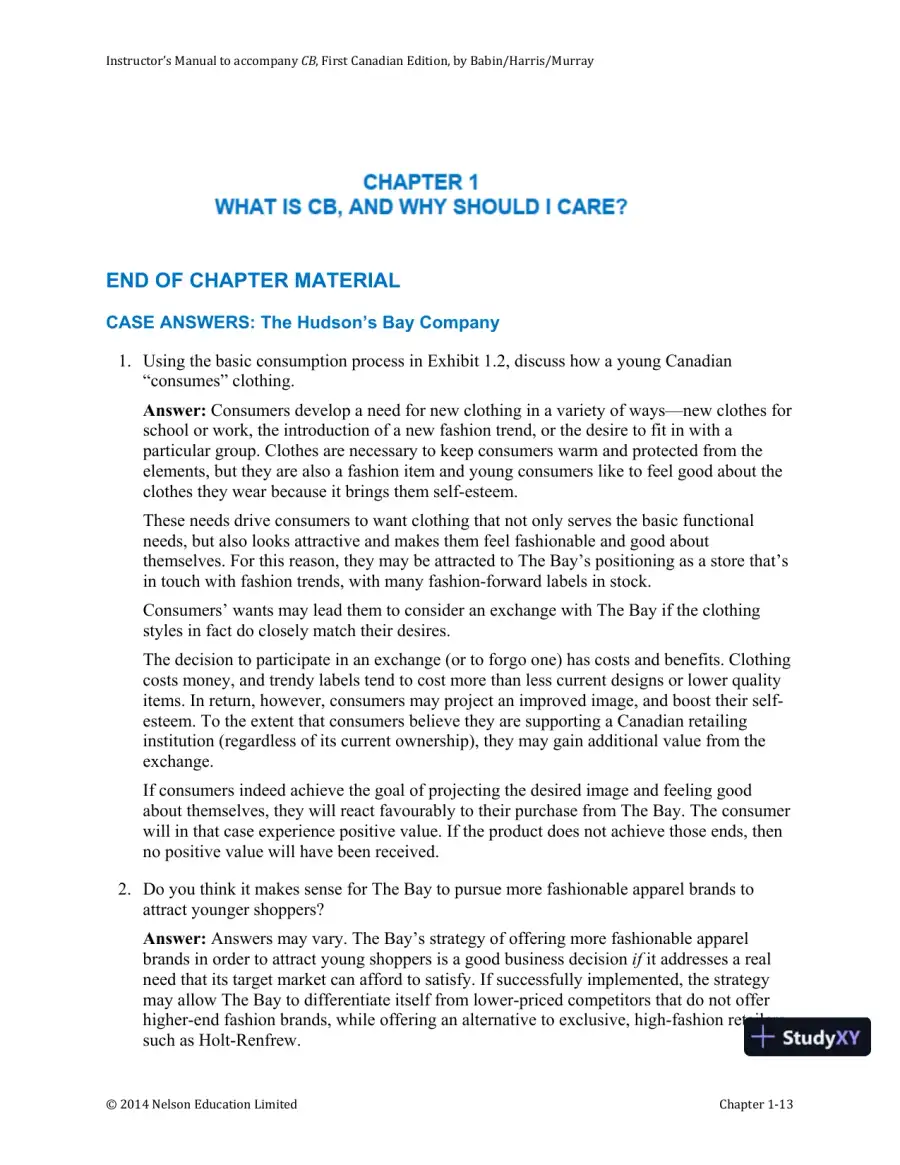 CB, First Canadian Edition Solution Manual, page 15