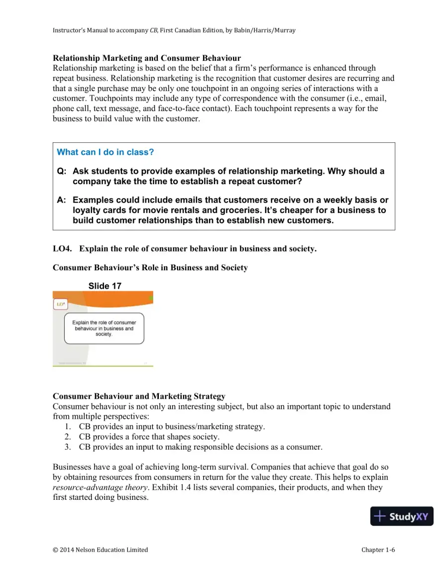 CB, First Canadian Edition Solution Manual, page 7