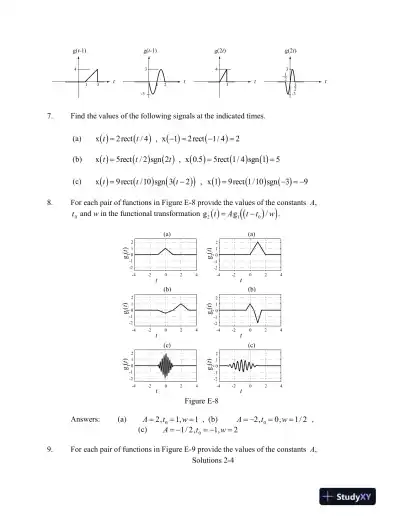 Solution Manual for Signals and Systems, 3rd Edition - Page 5 preview image