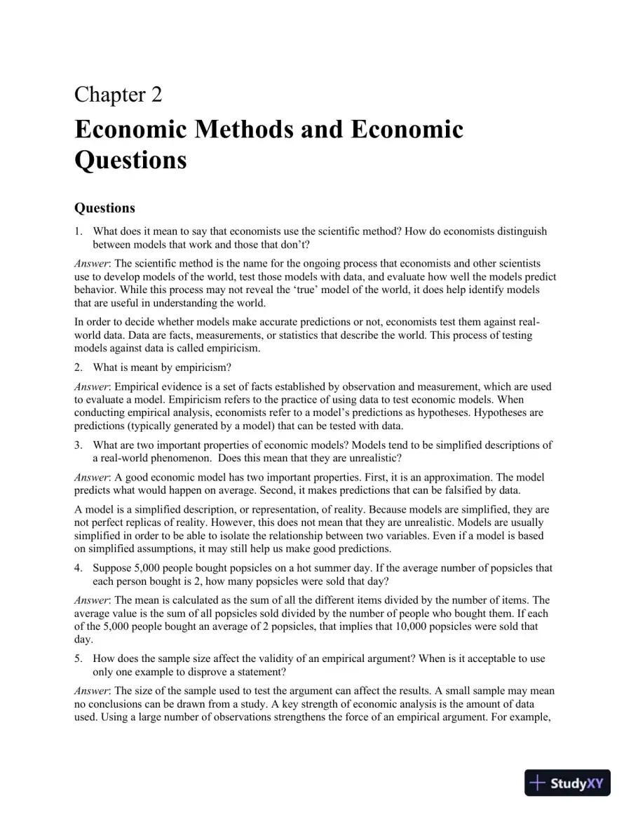 Solution Manual for Economics, 2nd Edition, page 10