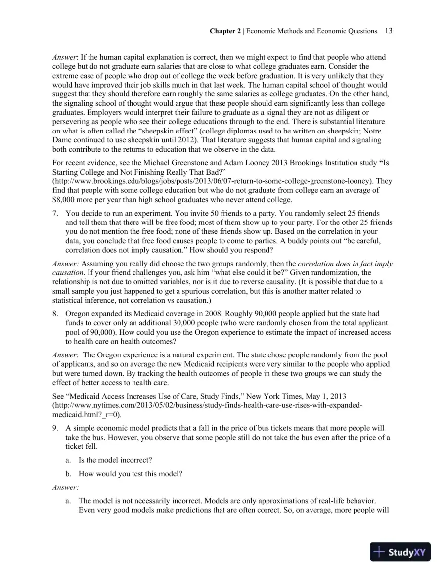 Solution Manual for Economics, 2nd Edition, page 14