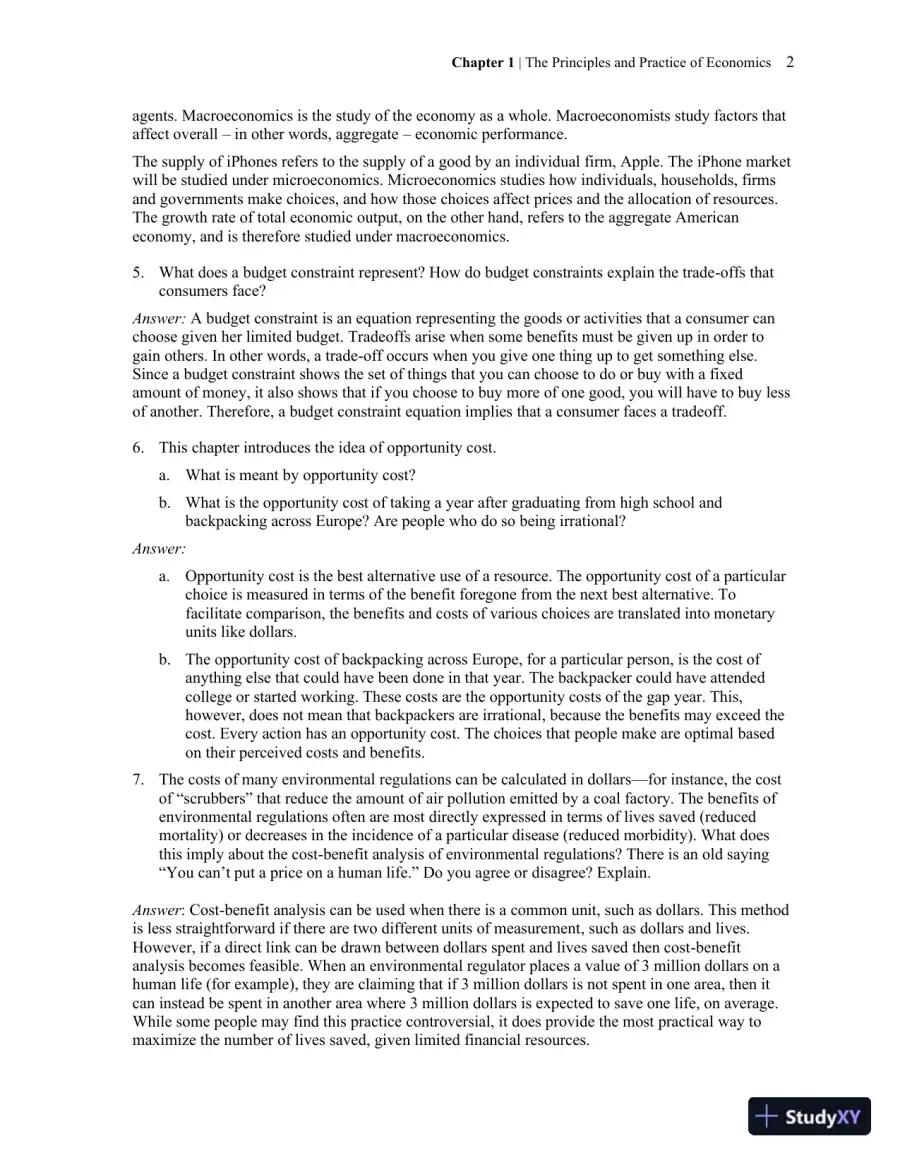 Solution Manual for Economics, 2nd Edition, page 4
