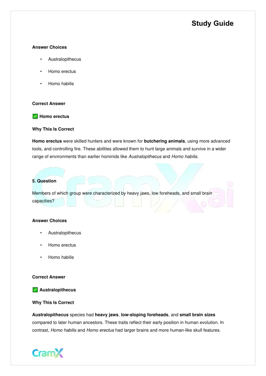 Biology - Human Evolution, page 3