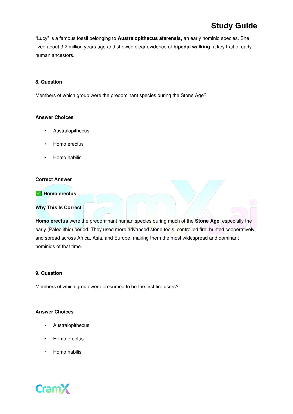 Biology - Human Evolution - Page 5 preview image