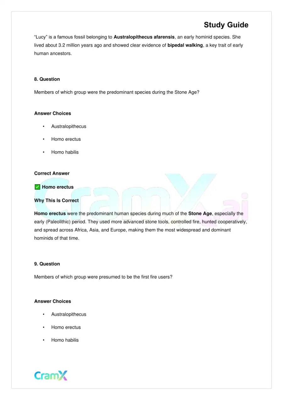 Biology - Human Evolution, page 5