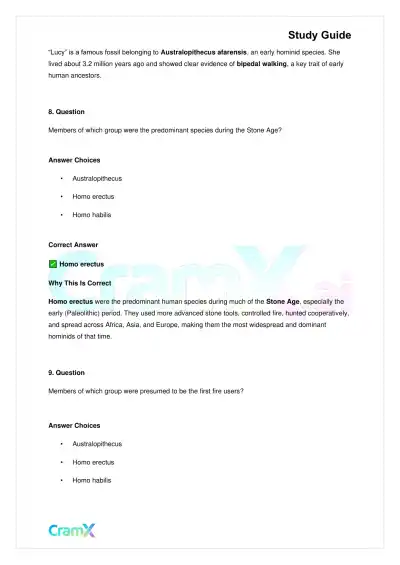 Biology - Human Evolution - Page 5 preview image
