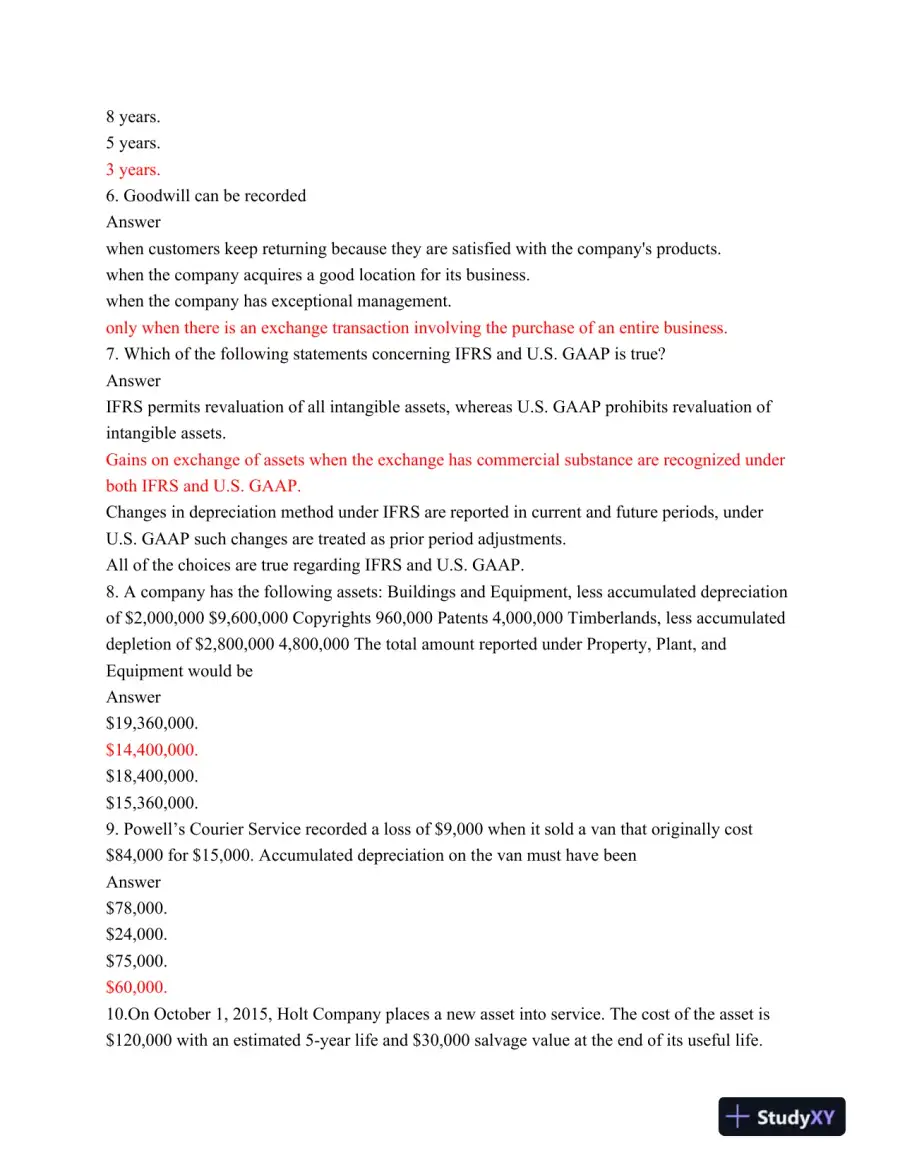 ACC 557 Final Exam Part 1 & 2, page 3
