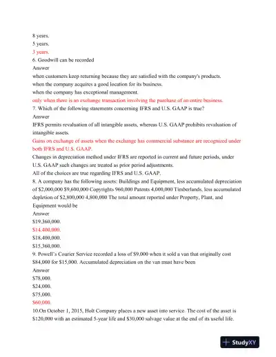ACC 557 Final Exam Part 1 & 2 - Page 3 preview image