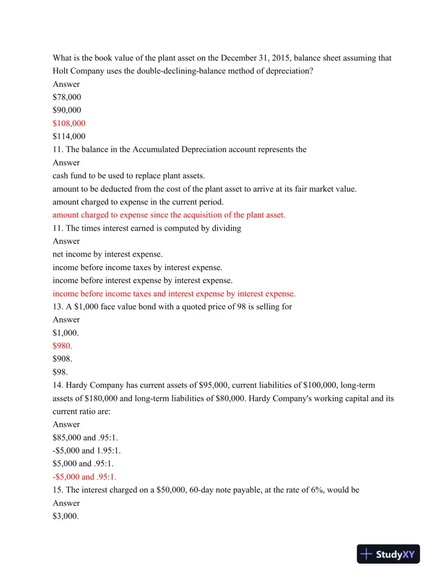 ACC 557 Final Exam Part 1 & 2, page 4