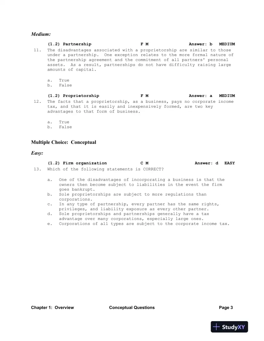 Financial Management: Theory And Practice, 2nd Edition Test Bank, page 4