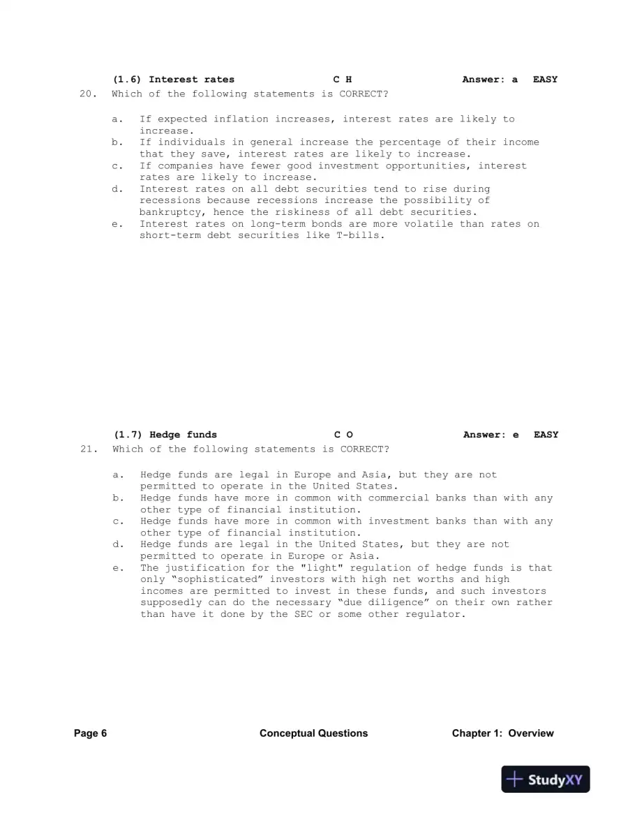 Financial Management: Theory And Practice, 2nd Edition Test Bank, page 7